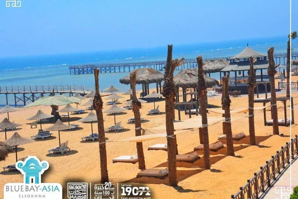 Amazing Chalet At Bluebay Asian Resort Pool View - Families Only アインソフナ エクステリア 写真